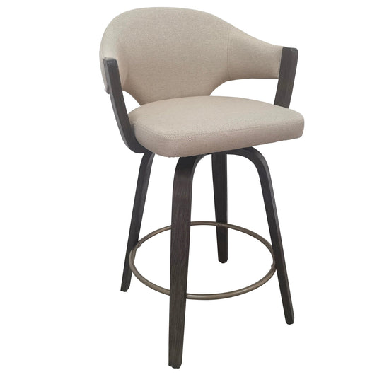 Freya 26'' Counter Stool Toffee Walnut