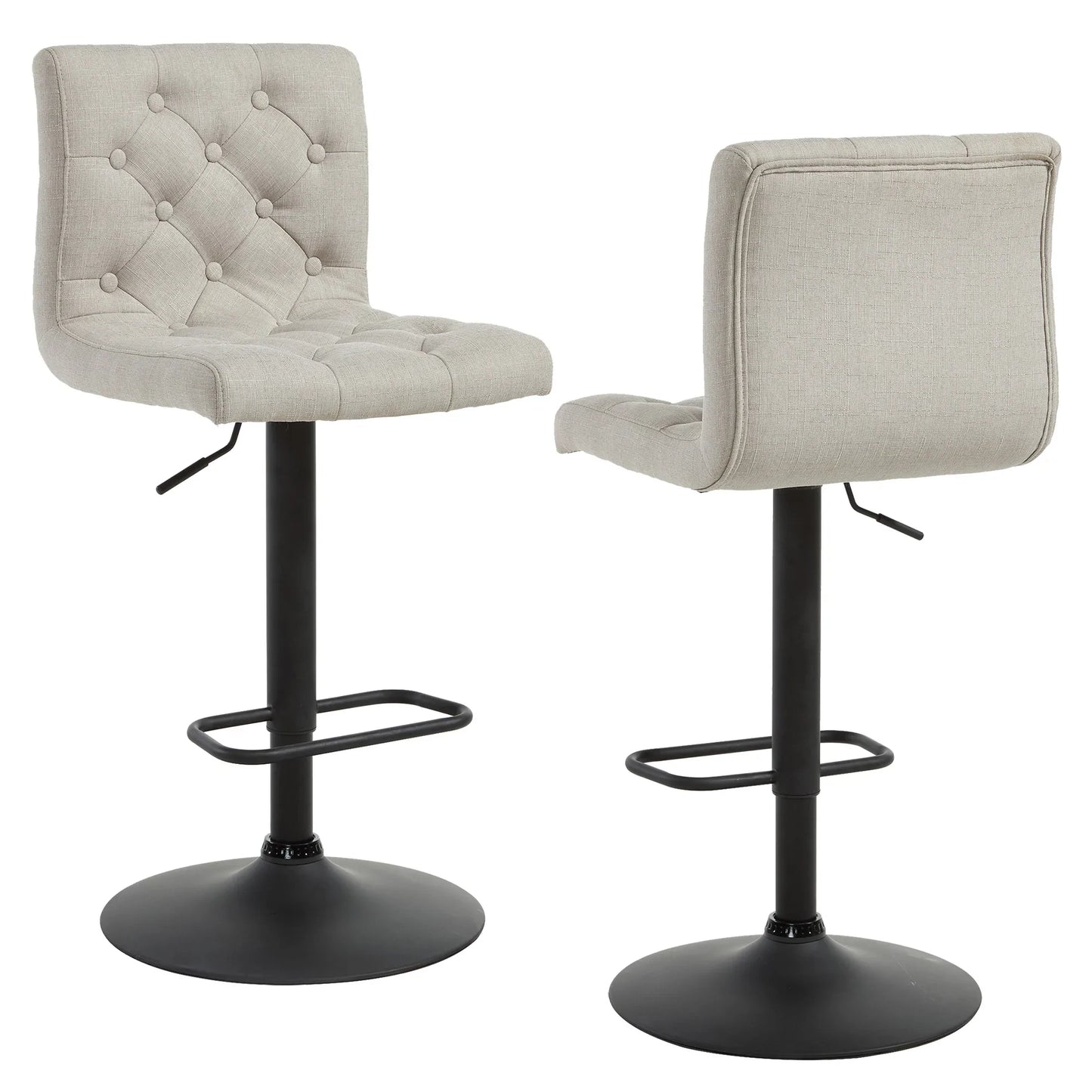 DEX-AIR LIFT STOOL FABRIC-BEIGE - Furniture Depot