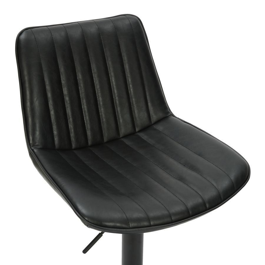Kosi Adjustable Air-Lift Stool, set of 2, in Black