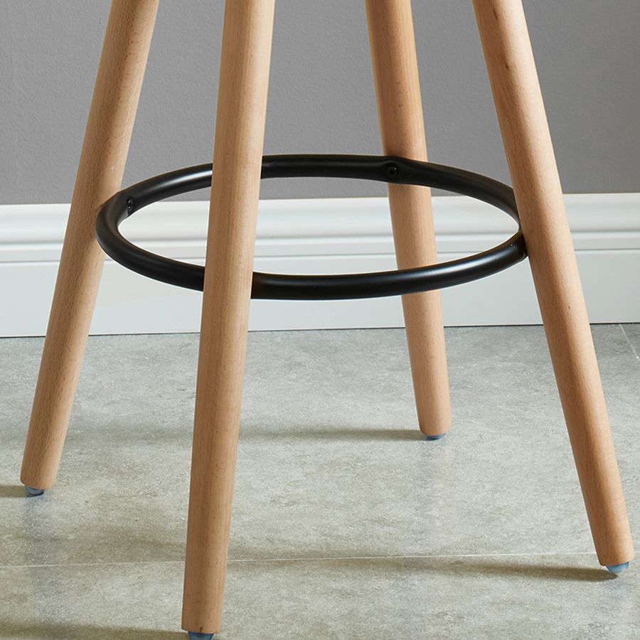 Diablo 26" Counter Stool, Set of 2 in Black and Natural