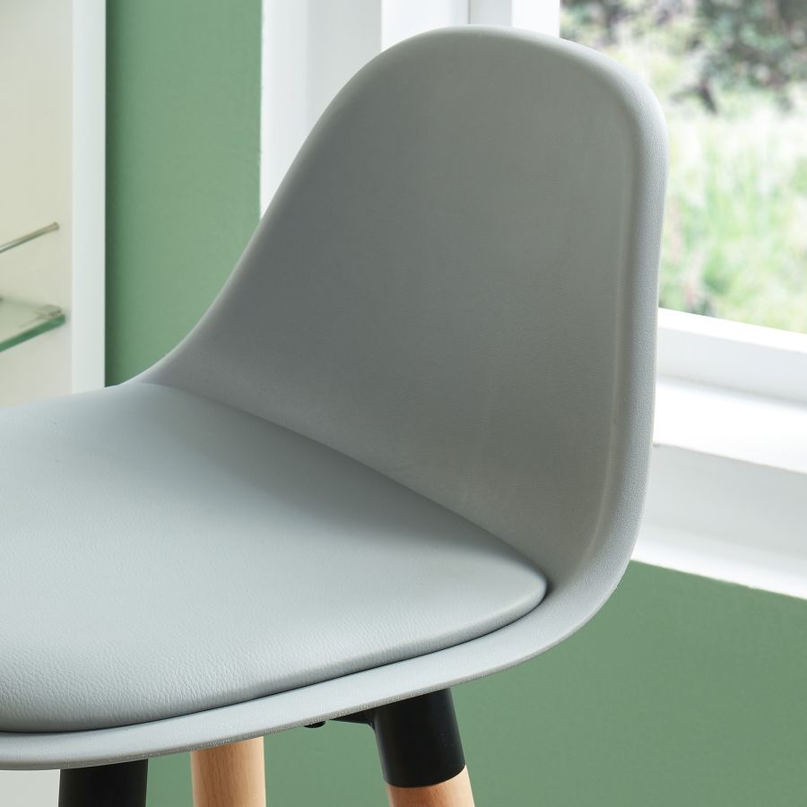 Diablo 26" Counter Stool, Set of 2 in Grey and Natural