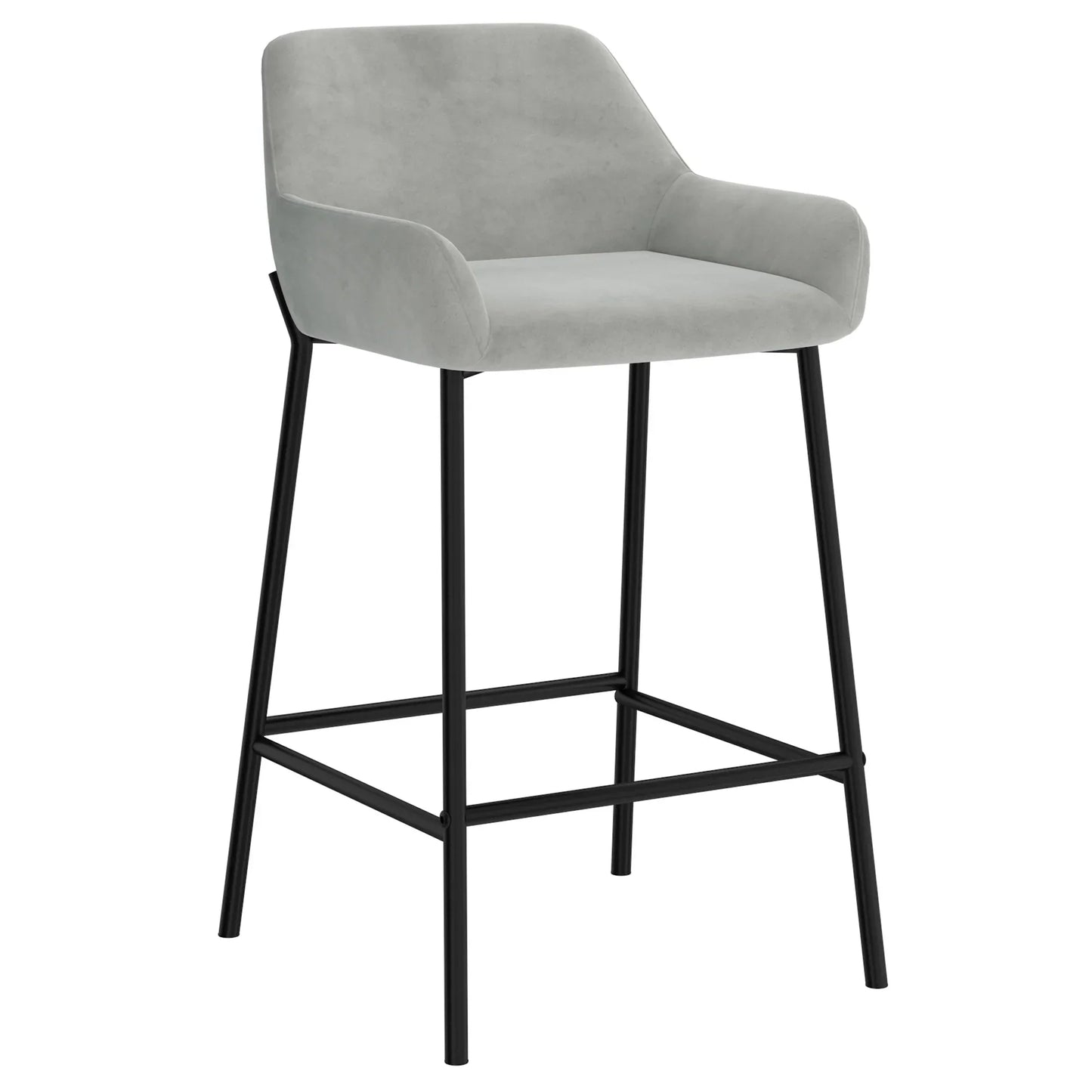 Baily 26'' Counter Stool, set of 2 in Grey - Furniture Depot