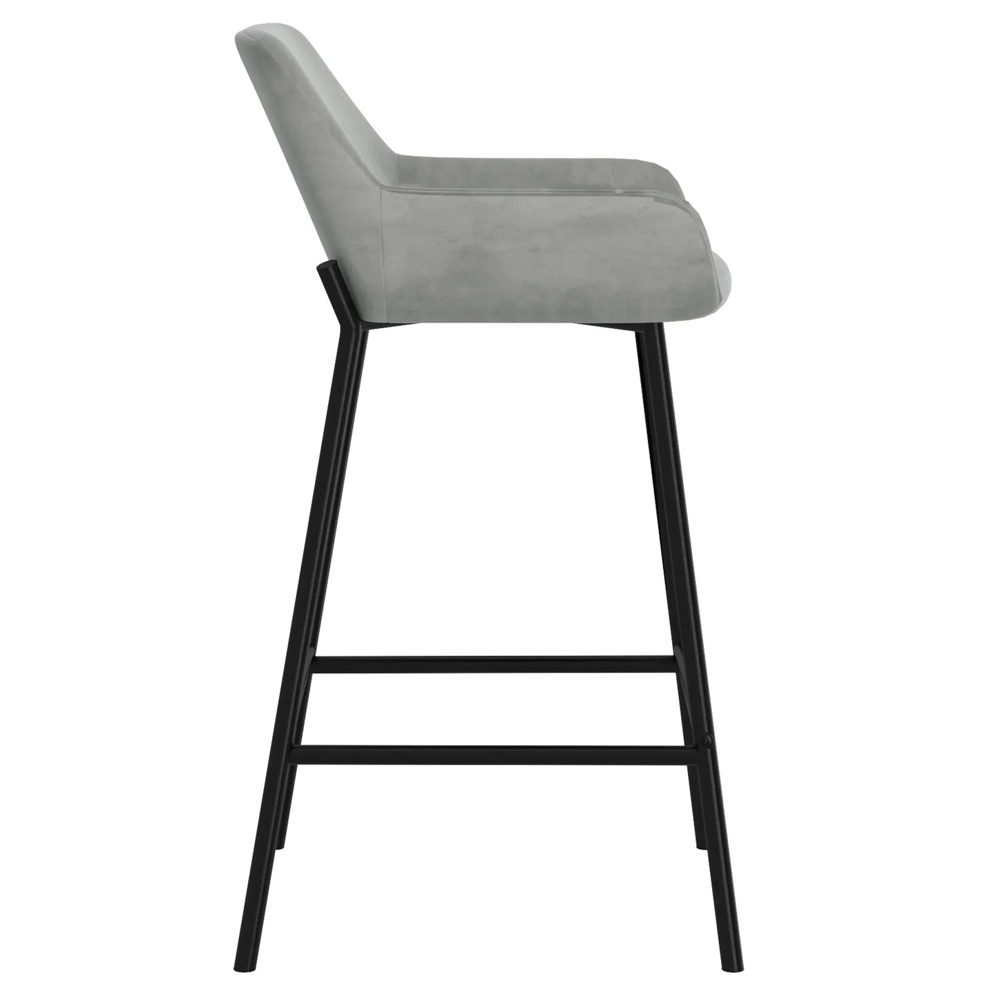 Baily 26'' Counter Stool, set of 2 in Grey - Furniture Depot