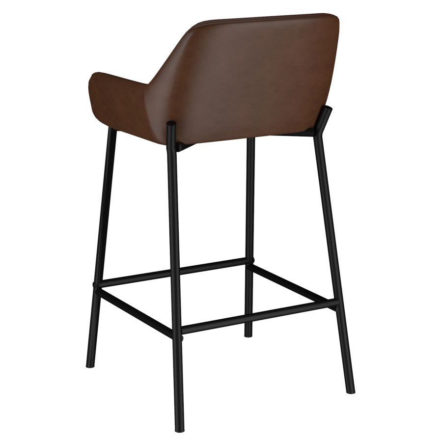 Baily 26" Counter Stool, set of 2, in Brown and Black