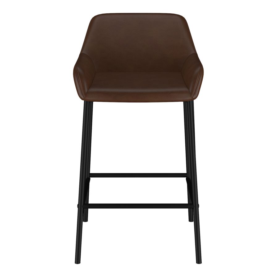 Baily 26" Counter Stool, set of 2, in Brown and Black