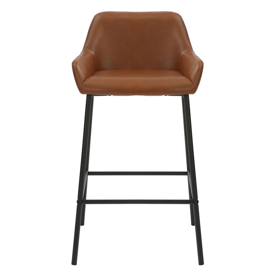 Baily 26" Counter Stool, set of 2, in Saddle and Black