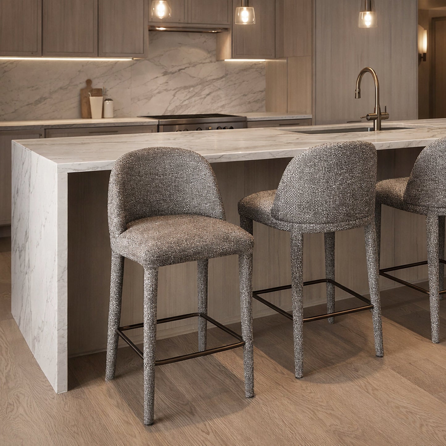Kiara 26'' Counter Stool Brown