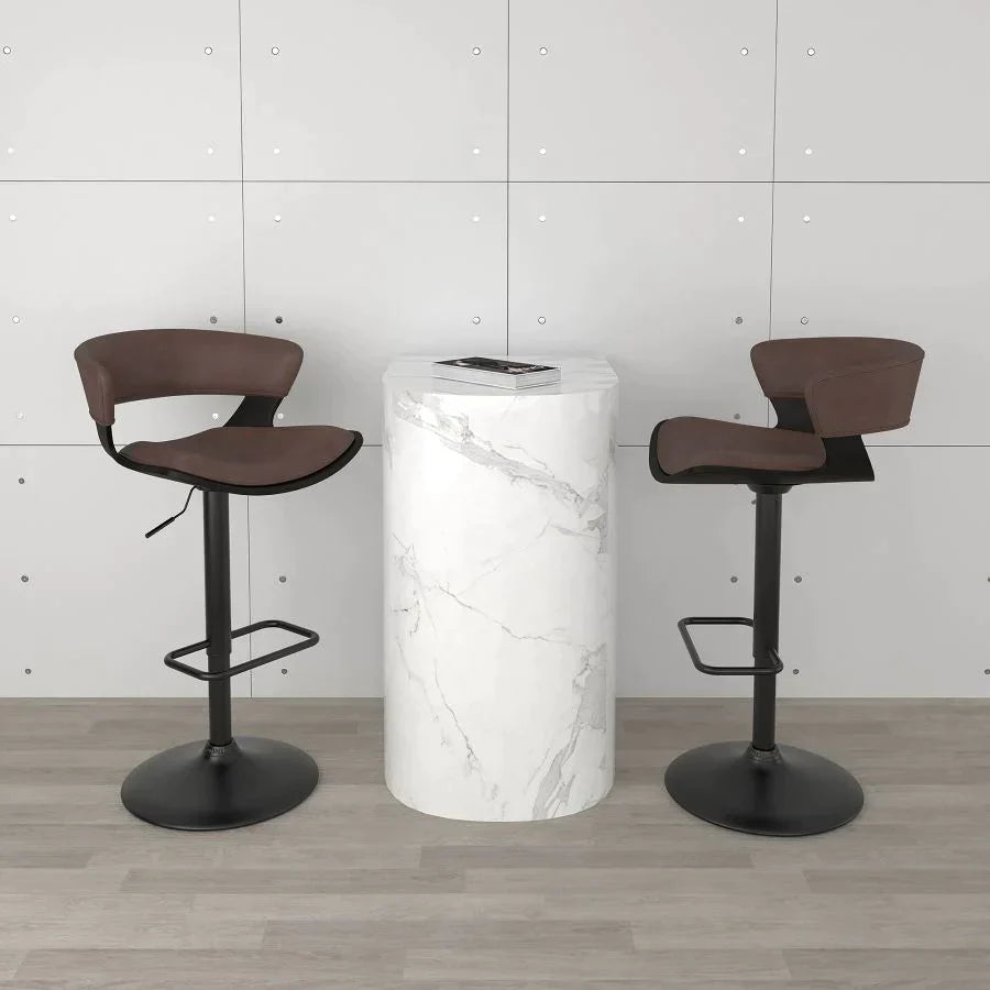 Rover Air Lift Stool in Brown - Furniture Depot