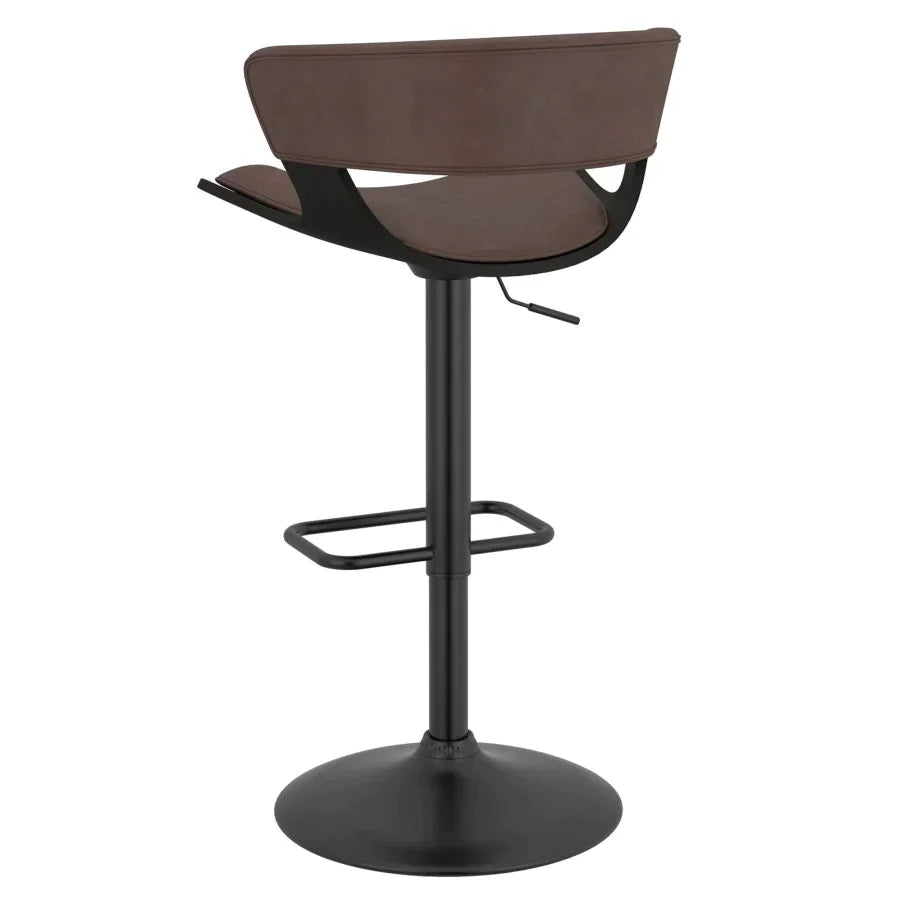 Rover Air Lift Stool in Brown - Furniture Depot