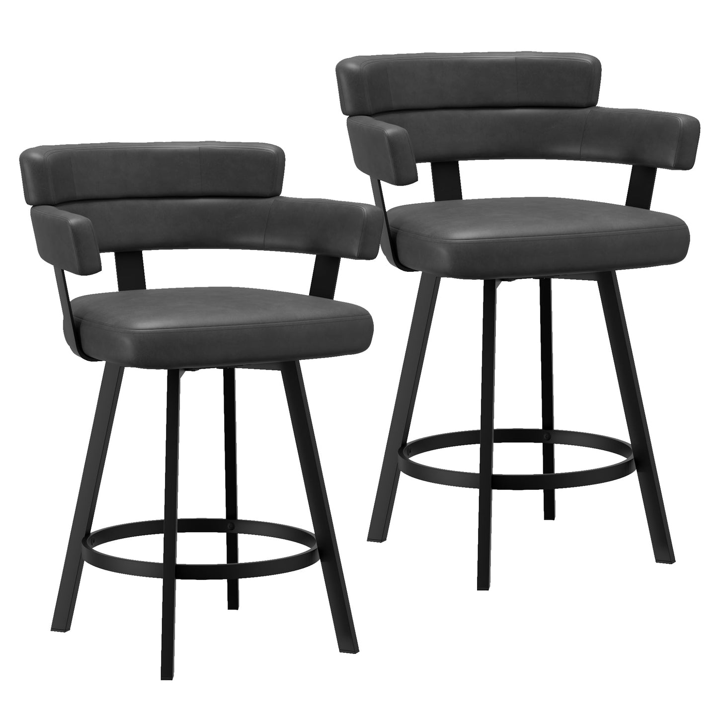 Oberon 26" Counter Stool Charcoal