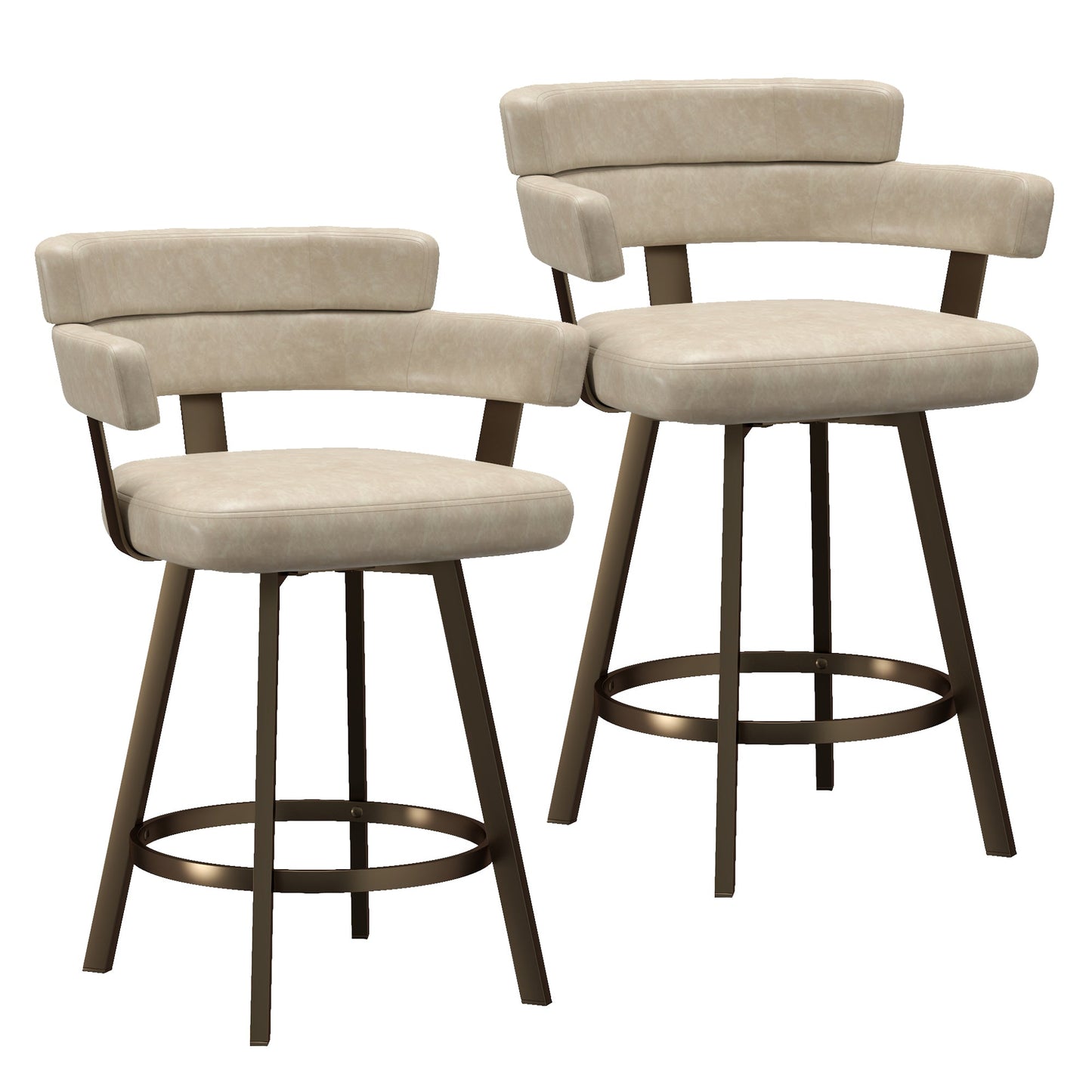 Oberon 26" Counter Stool Ivory
