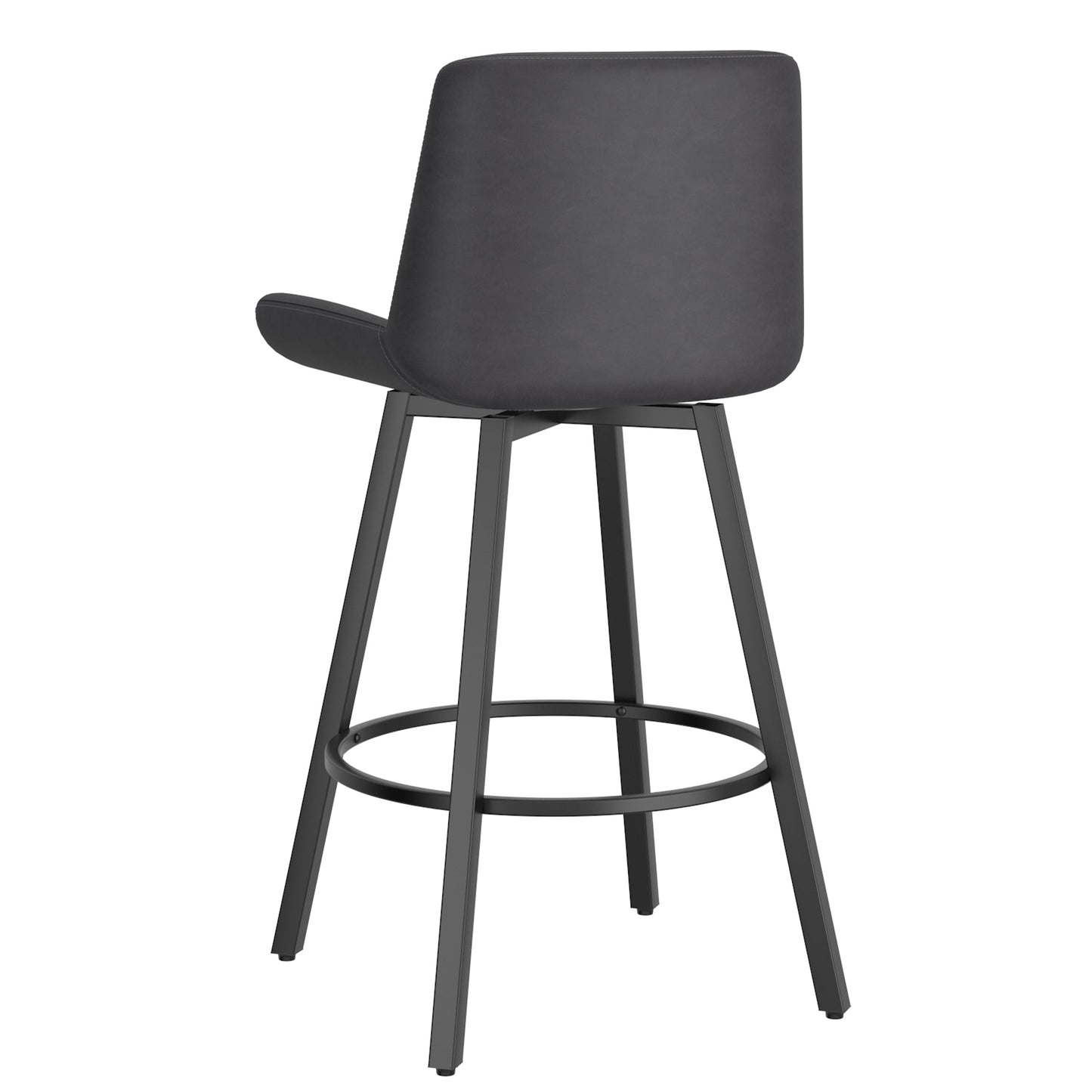 Fern 26'' Counter Stool Pu Charcoal set of 2