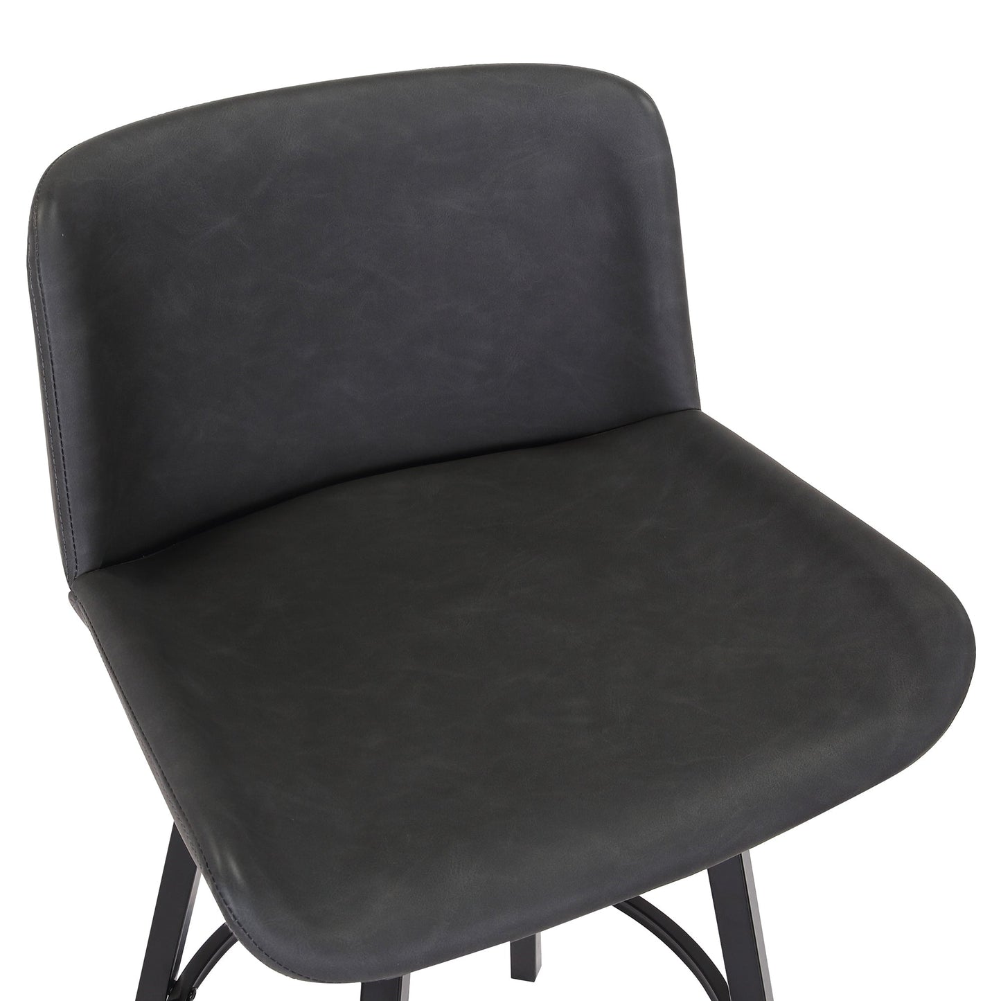 Fern 26'' Counter Stool Pu Charcoal set of 2