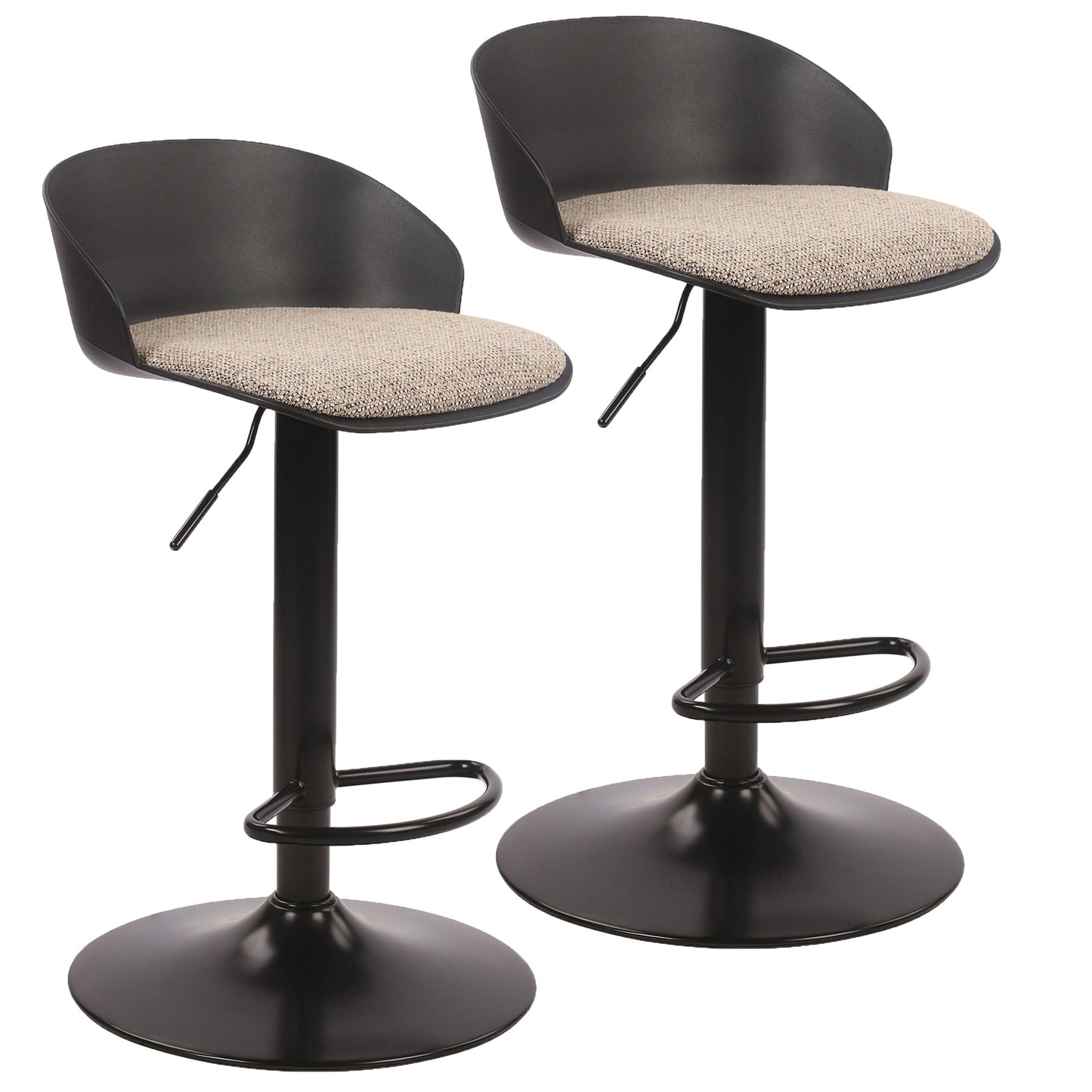 Mabel Air Lift Stool Black