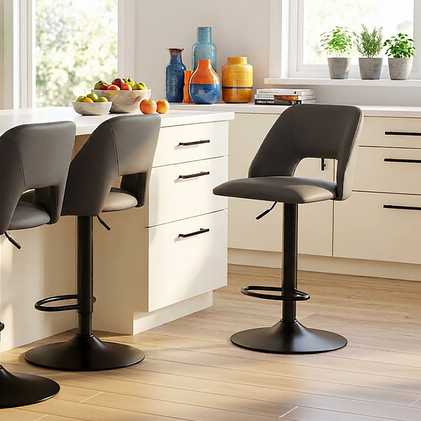 Adler Air Lift Stool Black