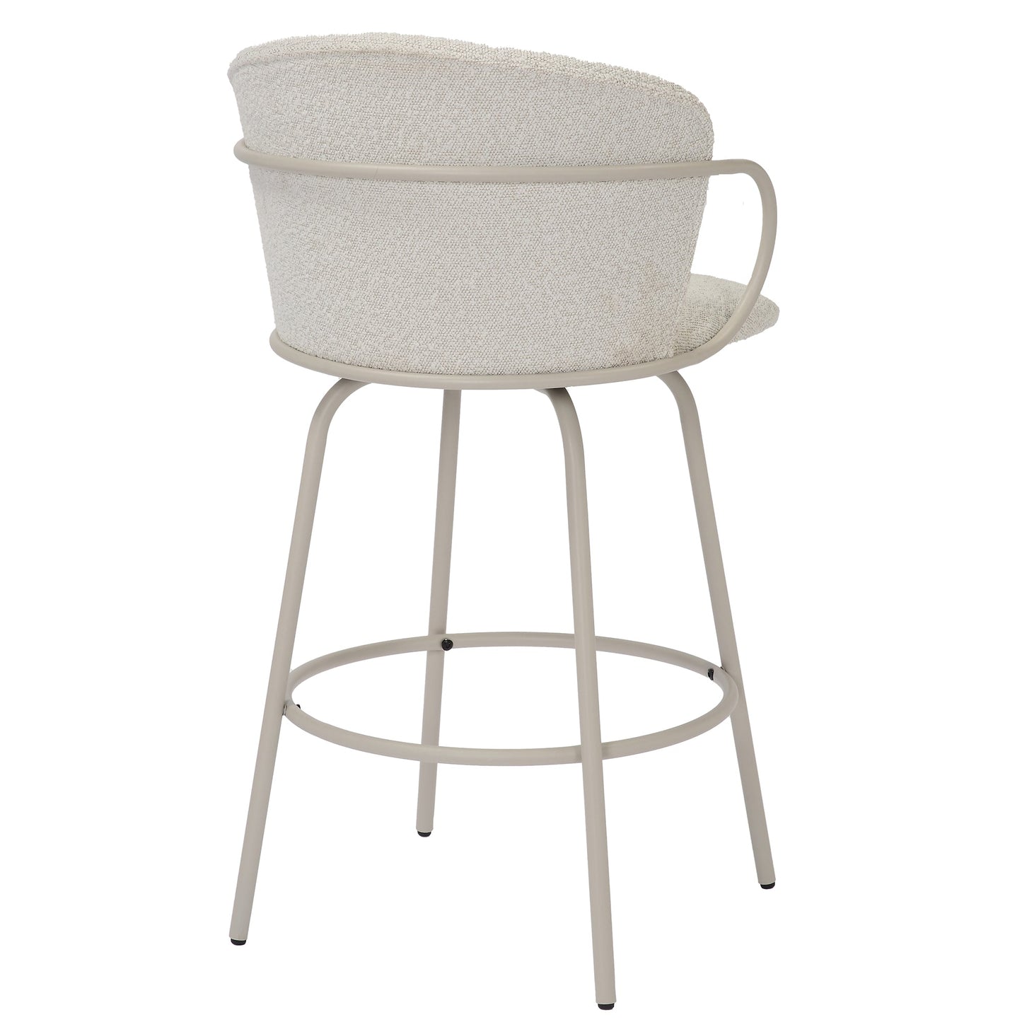 Kalani 26' Counter Stool with Swivel, Set of 2 Beige