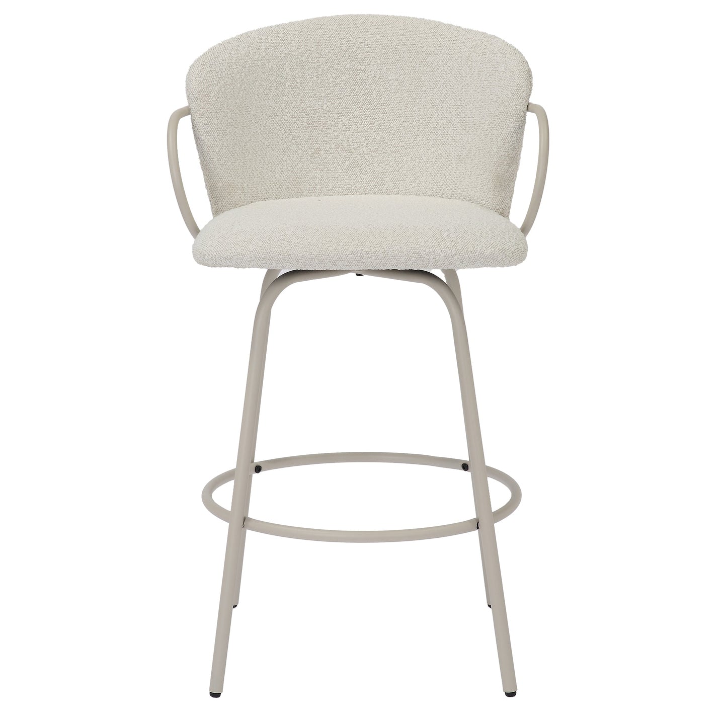 Kalani 26' Counter Stool with Swivel, Set of 2 Beige