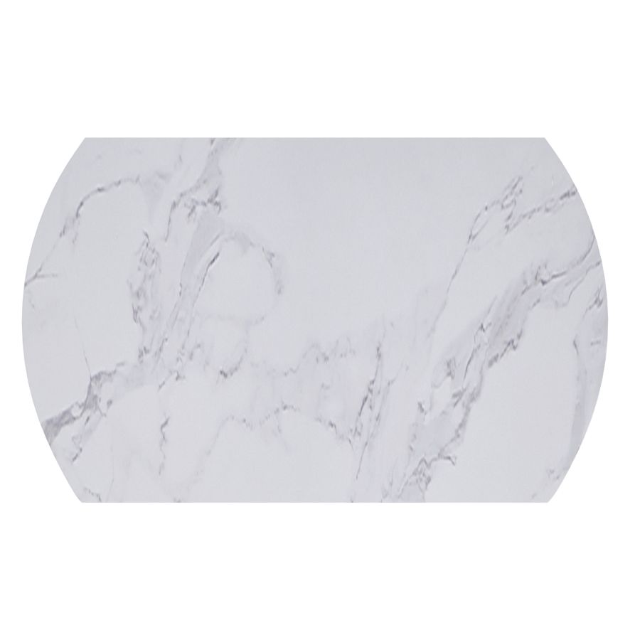 Calisto/Scarlet 5pc Dining Set in White Table with Ivory Chair