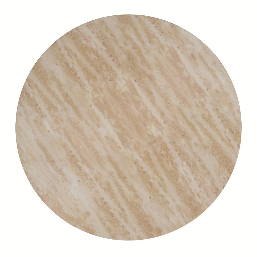 Godiva/Caprese 5pc Dining Set - Ivory Table with Brown Chair