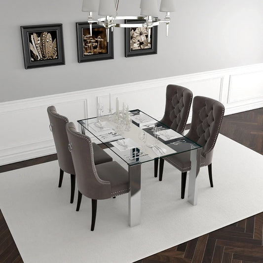 FRANKFURT/RIZZO GY-5PC DINING SET - Furniture Depot