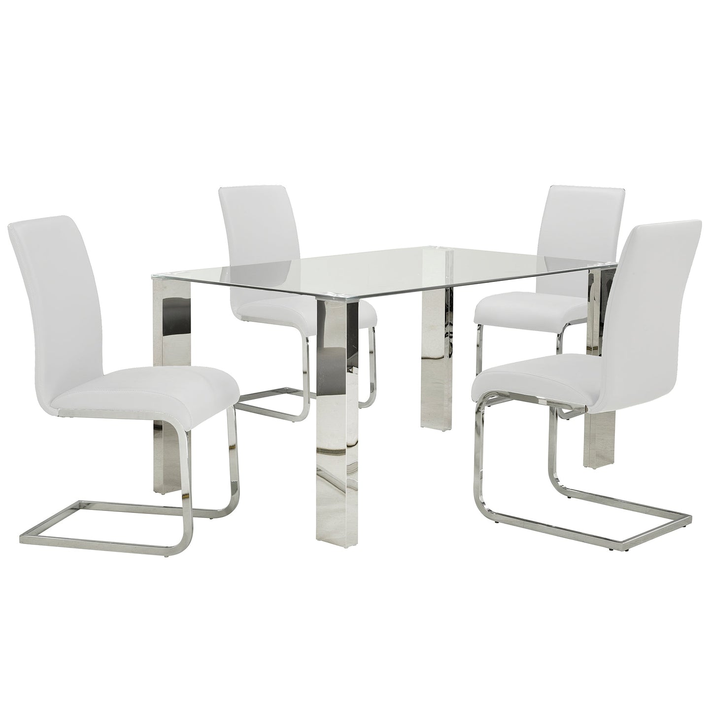 Frankfurt Maxim Wt 5pc Dining Set
