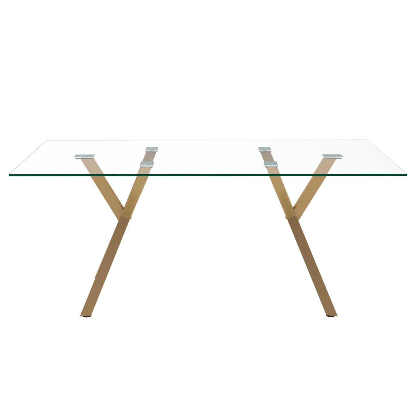 Stark Gl_Cleo Wt 7pc Dining Set