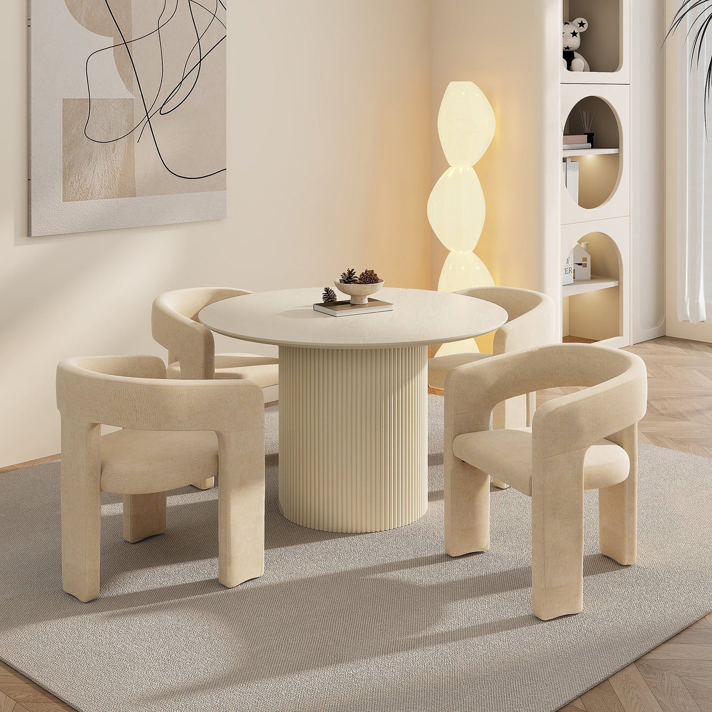 Tovas Rnd Iv_Amara Beg 5pc Dining Set