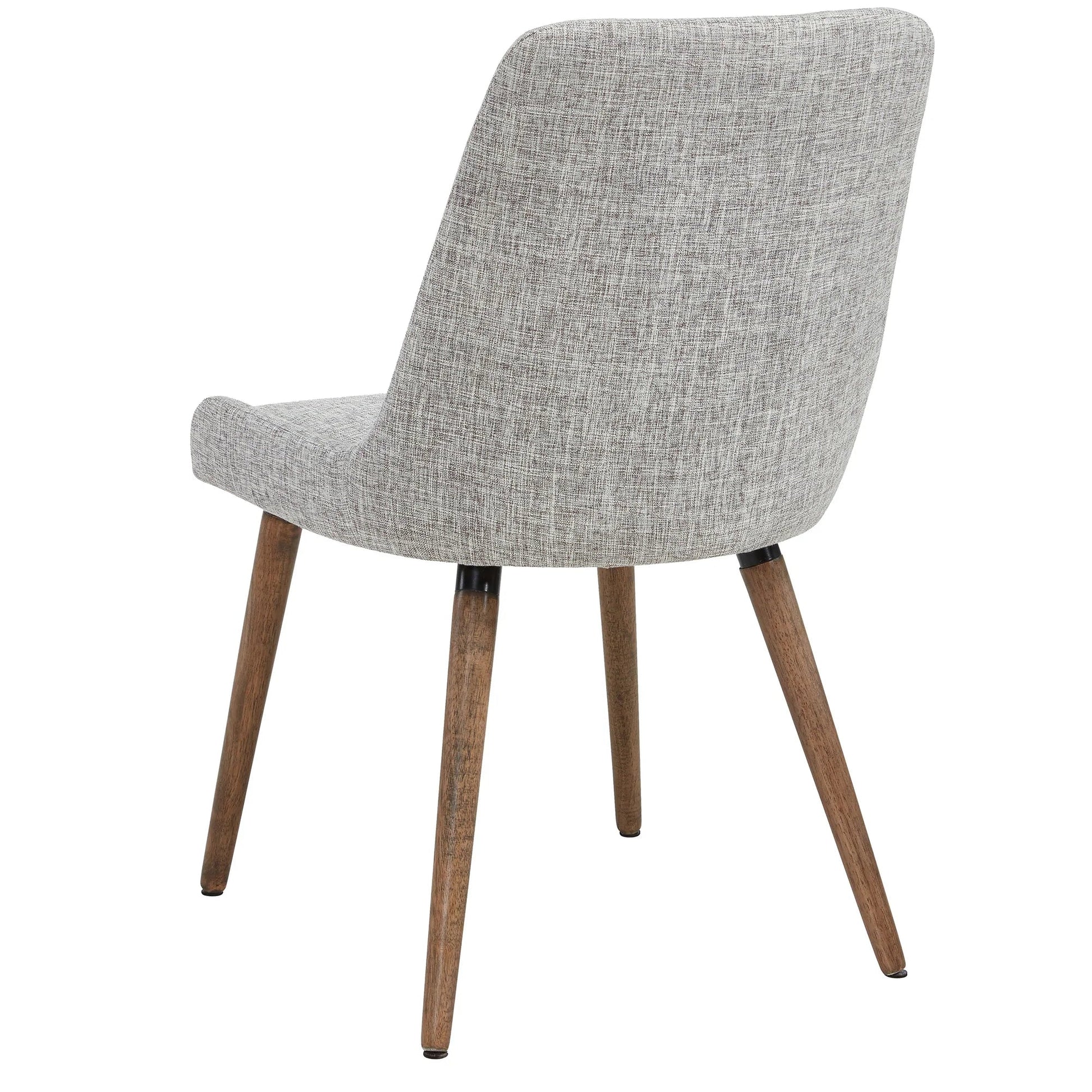 Eclipse/Mia 7pc Dining Set in Oak with Grey & Light Grey Chair - Furniture Depot