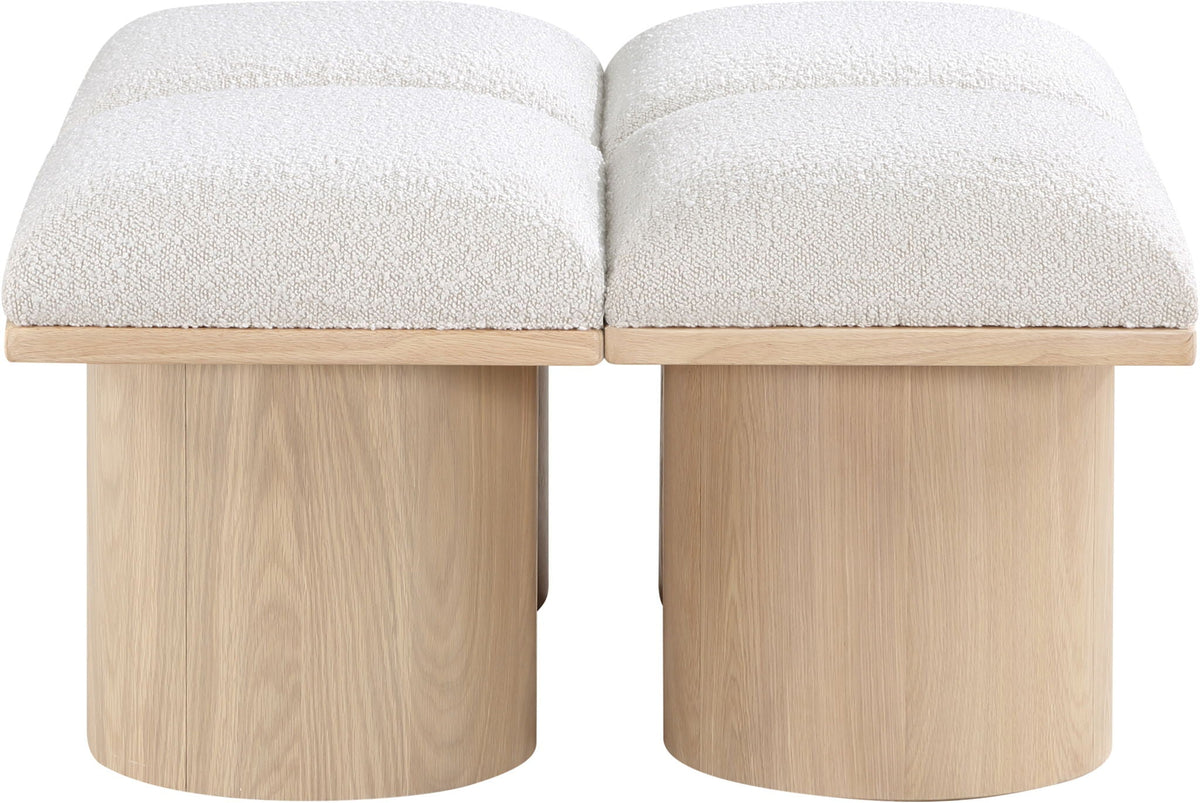 Pavilion - 4 Piece Modular Bench With Natural Base
