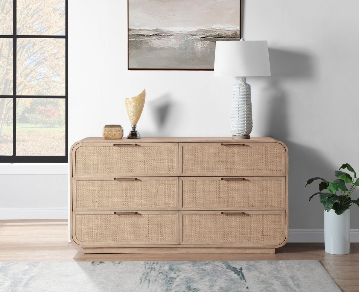 Windsor - Rubberwood Dresser - Natural