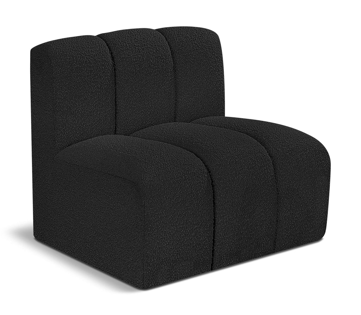 Arc - Boucle Fabric Straight Chair