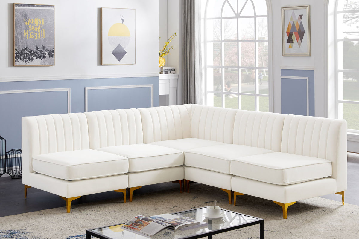 Alina - 5 Piece Armless Sectional