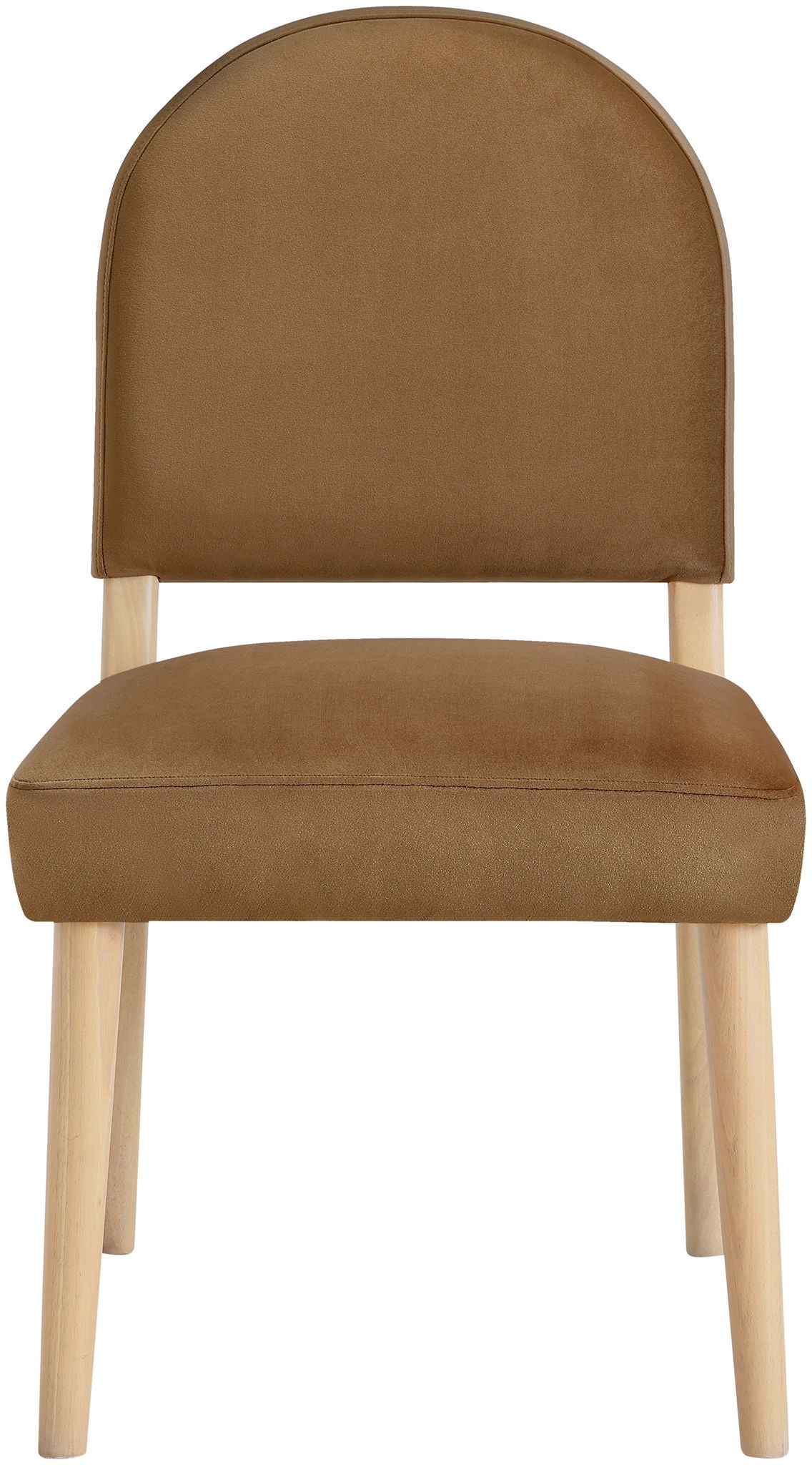 Varinelle - Velvet Upholstered Dining Chair (Set of 2) - Saddle