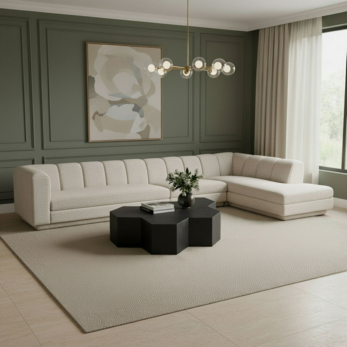 Modari - Sectional - Beige