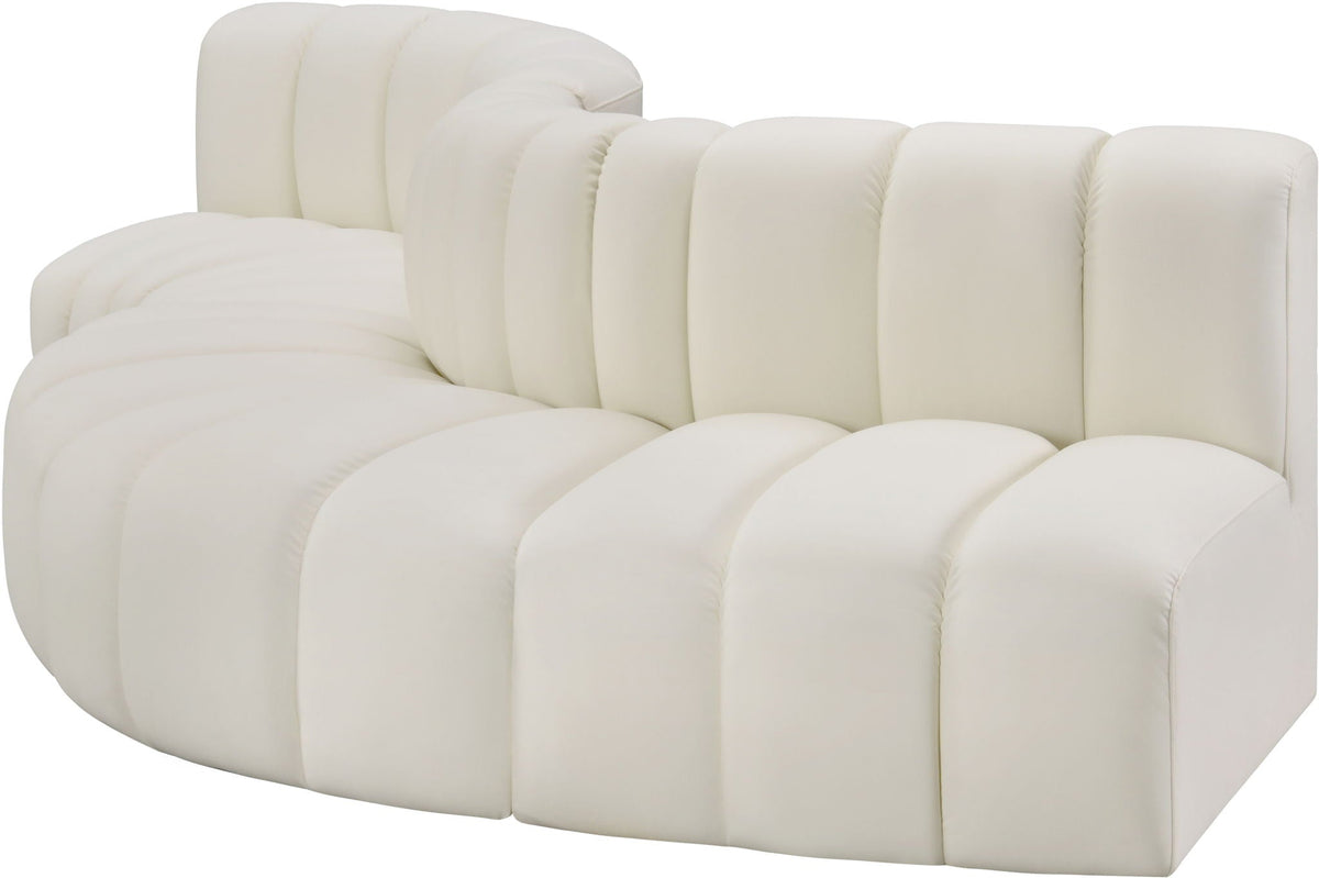 Arc - Faux Leather 5 Piece Modular Sofa