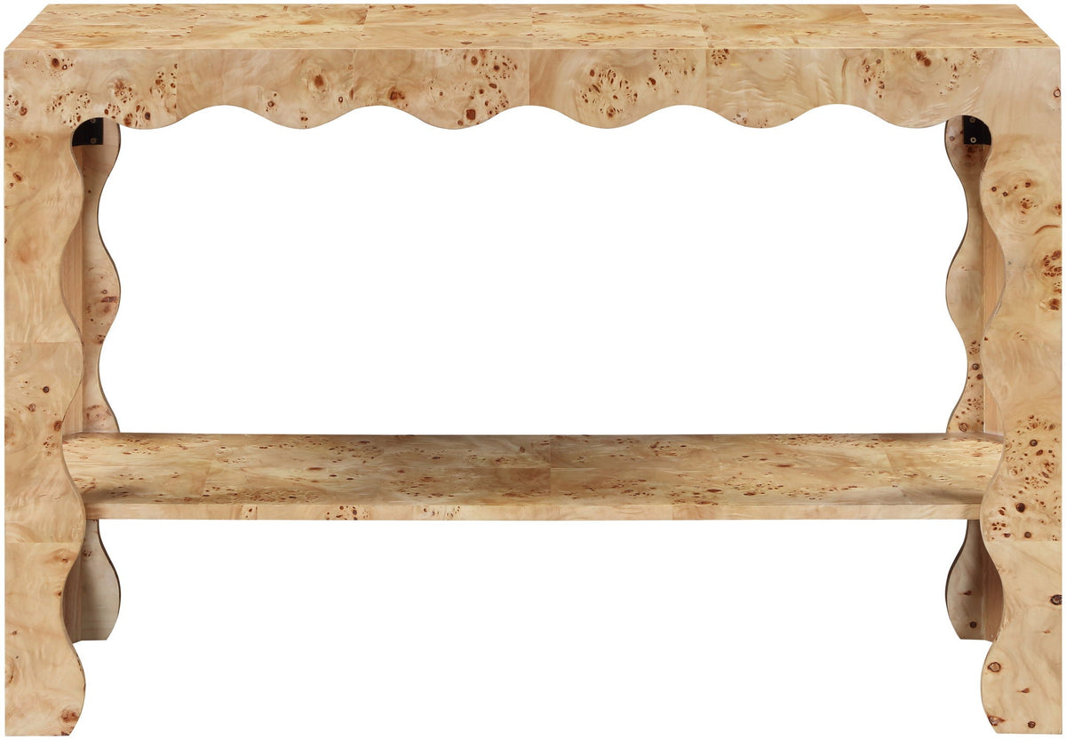 Vassa - Burl Veneer Console Table
