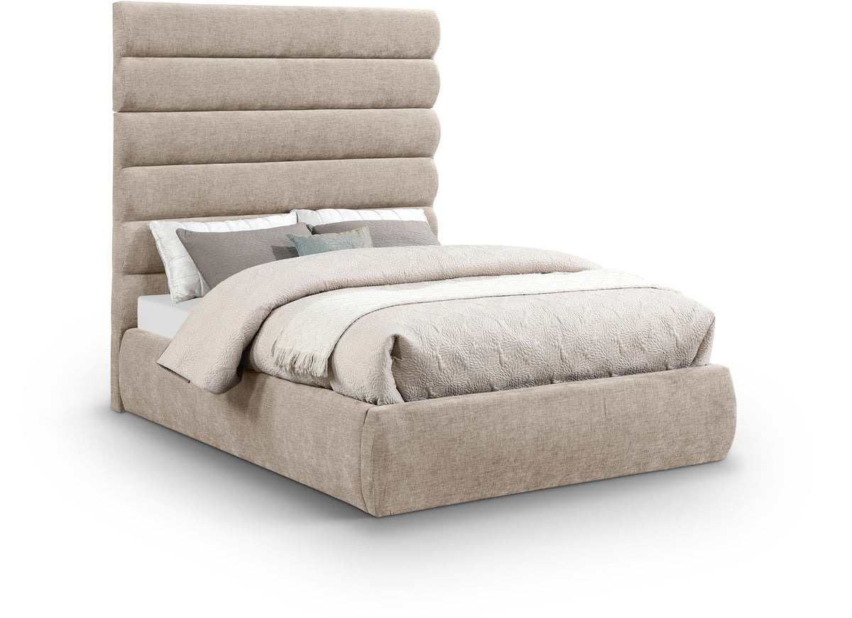 Adam - Chenille Fabric Bed With 70.5" Headboard