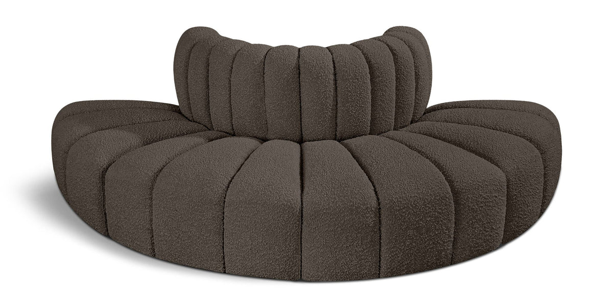 Arc - Boucle Fabric 4 Piece Modular Sofa