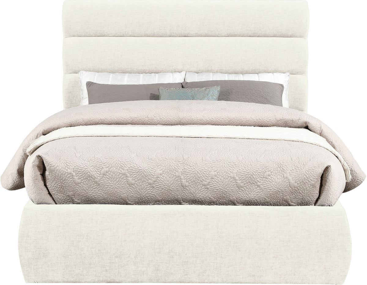 Adam - Chenille Fabric Bed With 52" Headboard