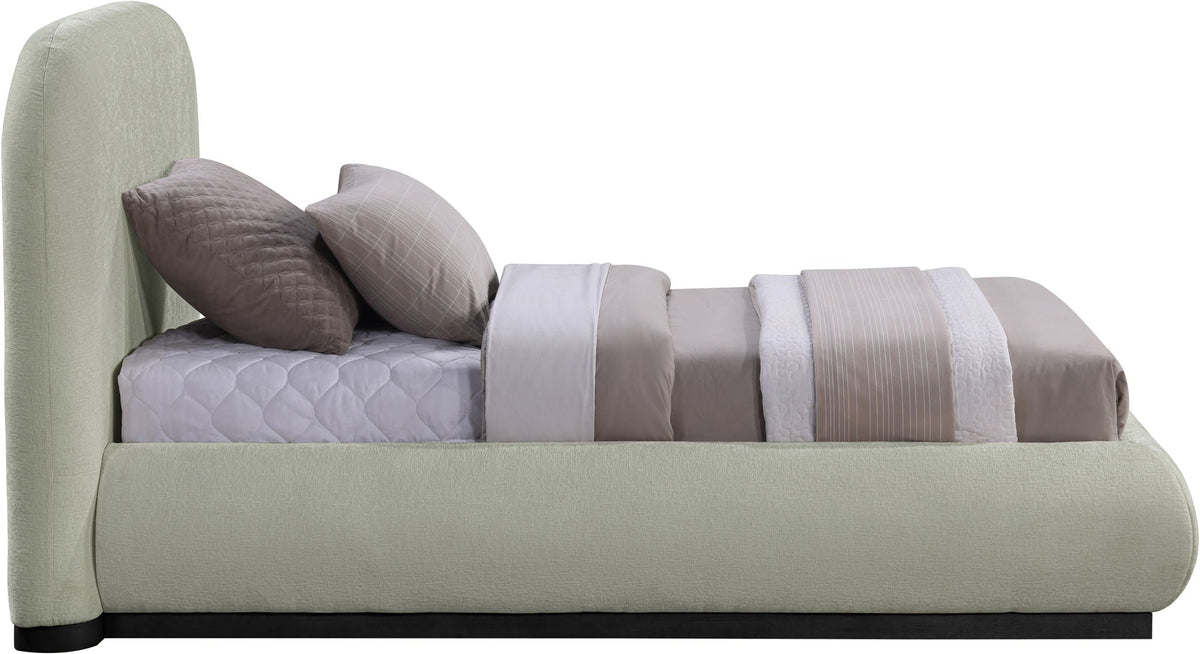 Vaughn - Chenille Bed With Black Base