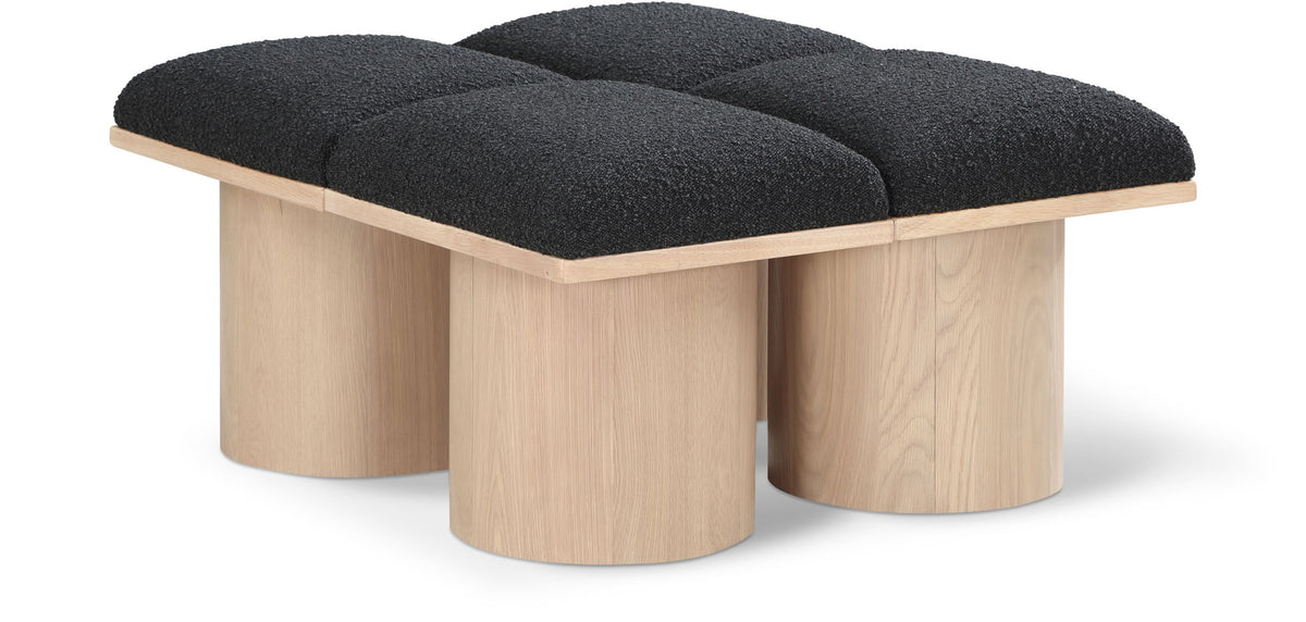 Pavilion - 4 Piece Modular Bench With Natural Base
