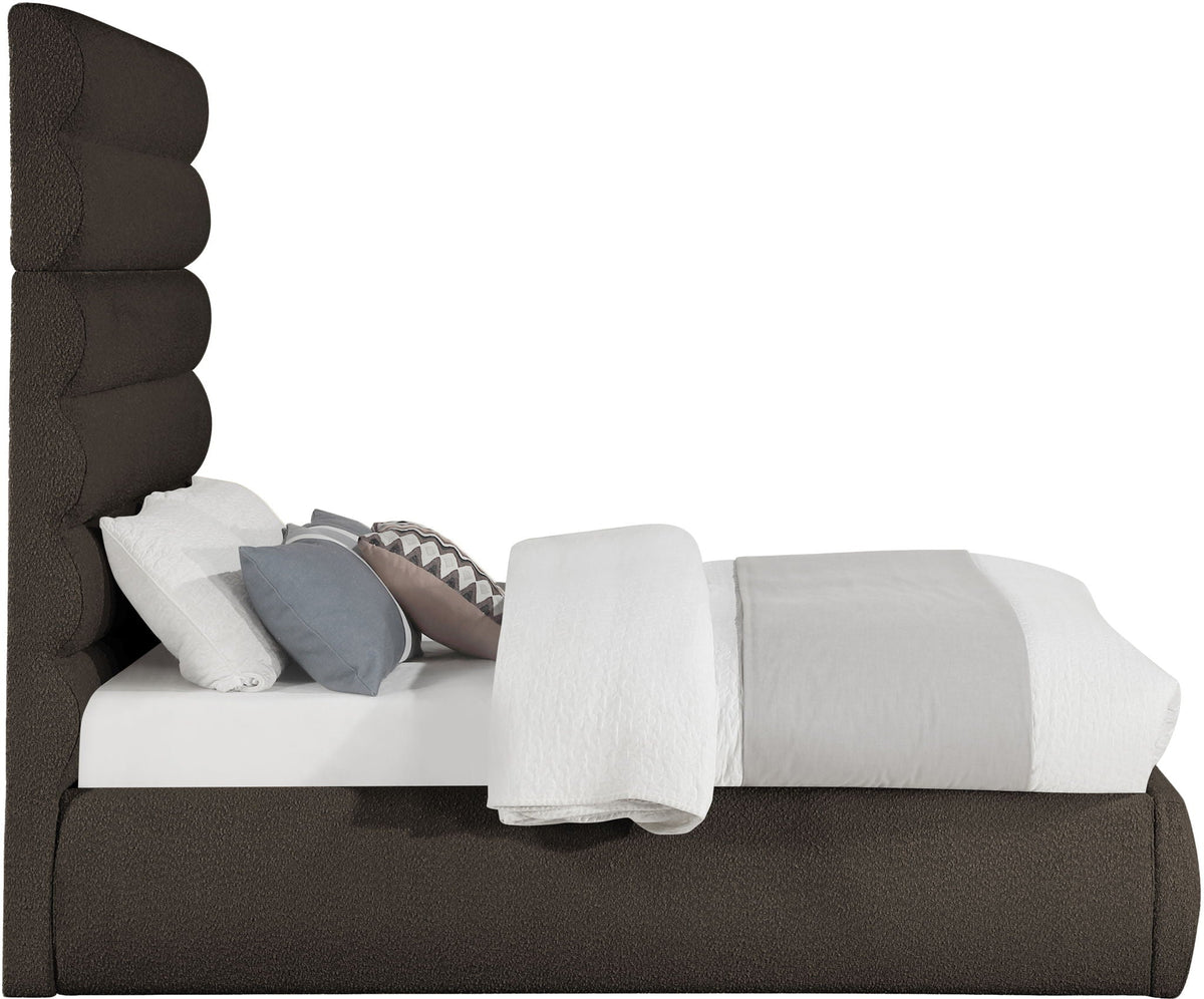 Adam - Boucle Fabric Bed With 70.5" Headboard