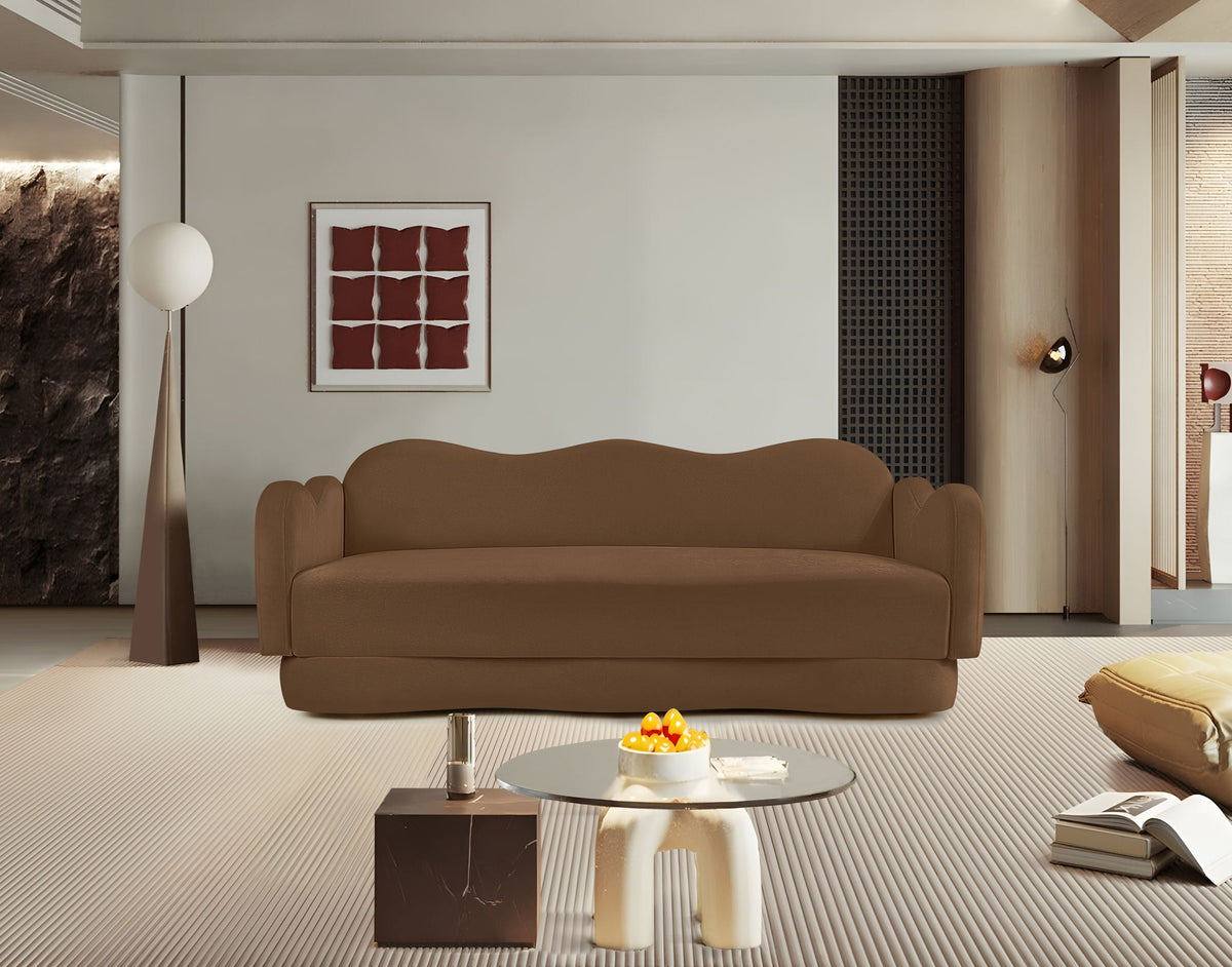 Bloom - Velvet Sofa - Saddle
