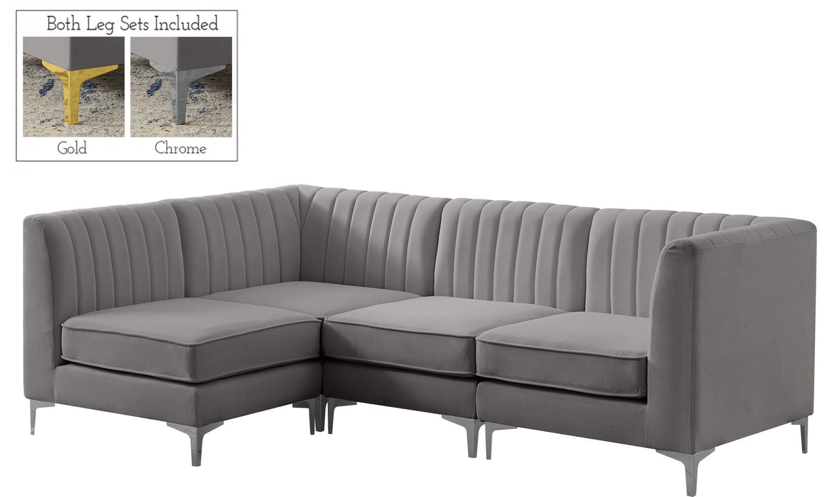 Alina - 4 Piece Modular L-Shaped Sectional