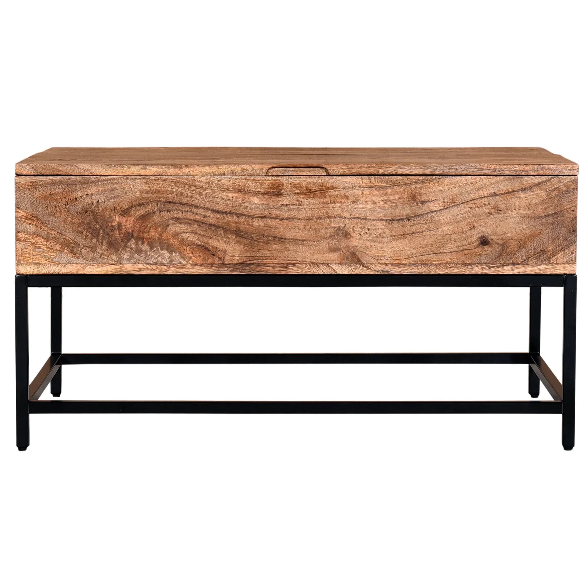 OJAS-LIFT-TOP COFFEE TABLE-NATURAL BURNT - Furniture Depot