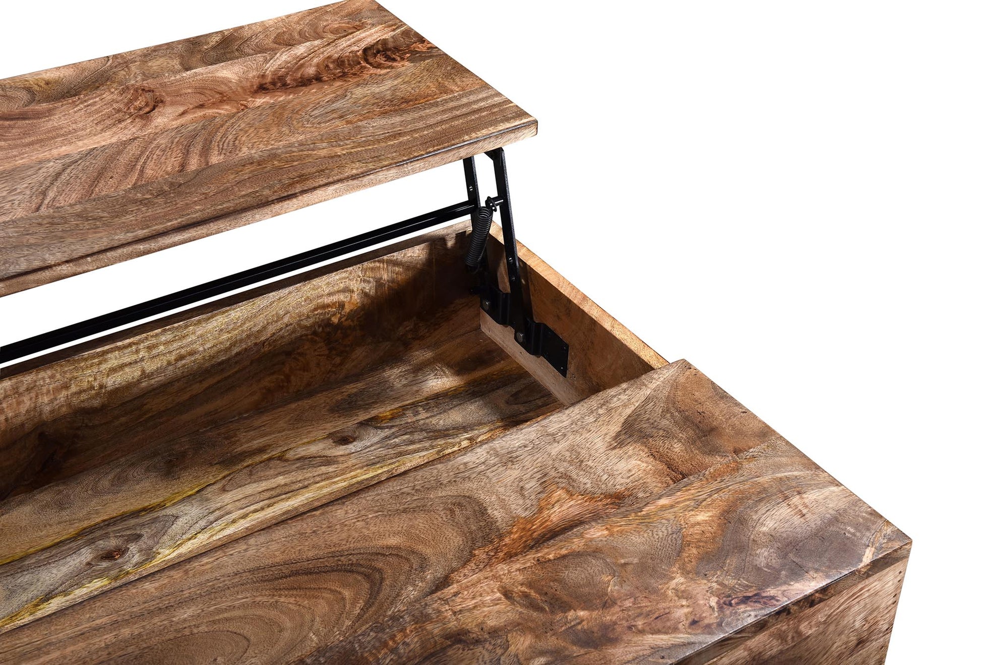 OJAS-LIFT-TOP COFFEE TABLE-NATURAL BURNT - Furniture Depot