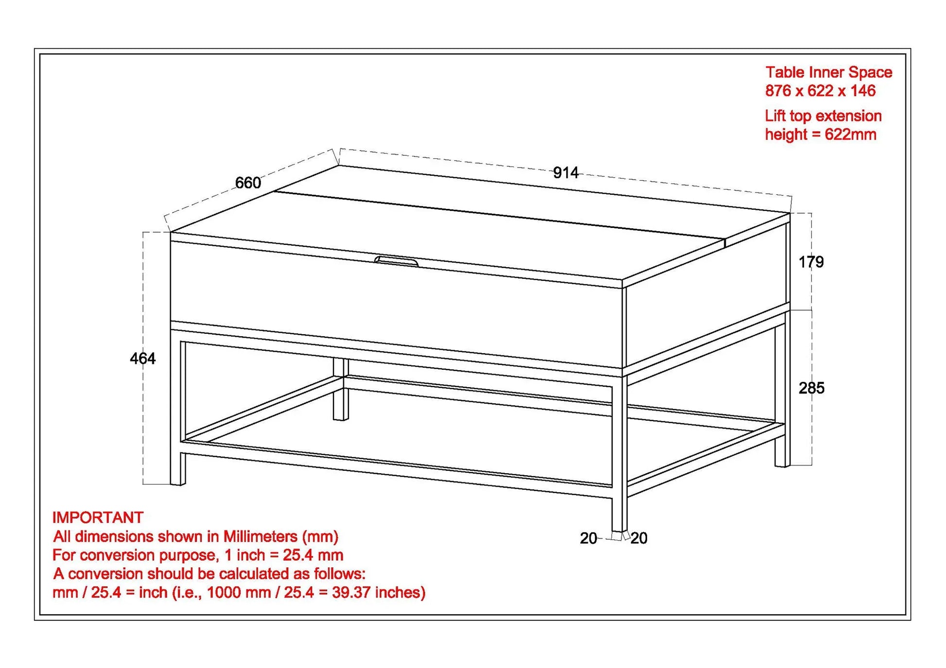 OJAS-LIFT-TOP COFFEE TABLE-NATURAL BURNT - Furniture Depot