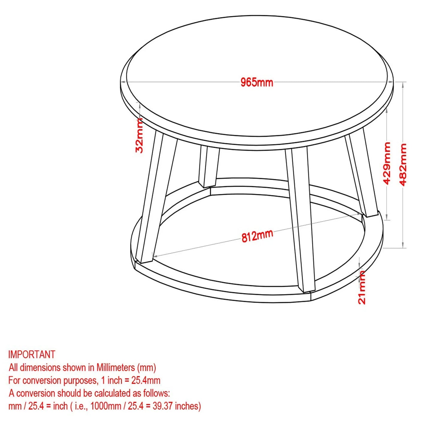 PASCAL-COFFEE TABLE-GREY - Furniture Depot