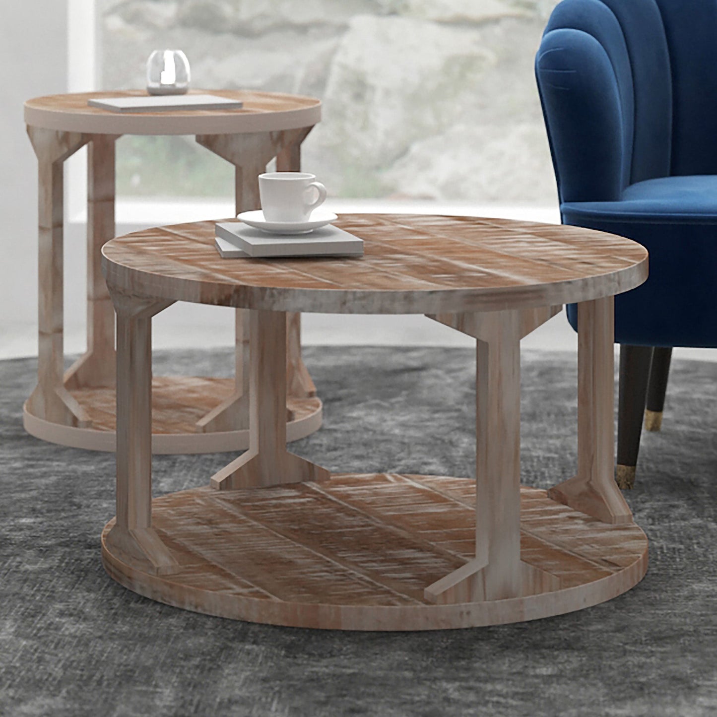 Avni Coffee Table Distressed Natural
