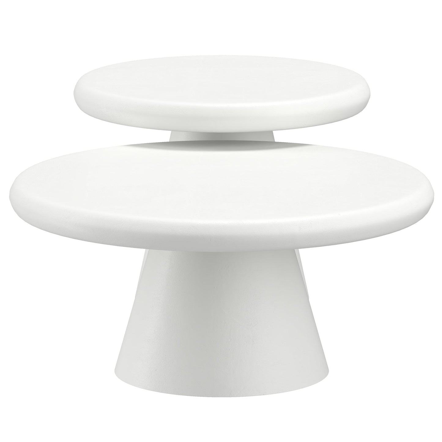 Galio 2pc Coffee Table Set White